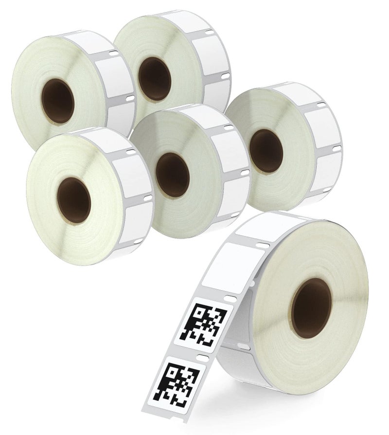 BETCKEY - Compatible DYMO 30332 (1" x 1") Square Multipurpose Labels - Compatible with DYMO Labelwriter 450, 4XL, NOT FIT 550 & 5XL [6 Rolls/4500 Labels] - Image 1